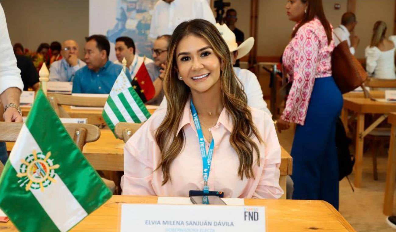 Elvia Milena Sanjuán, gobernadora del Cesar