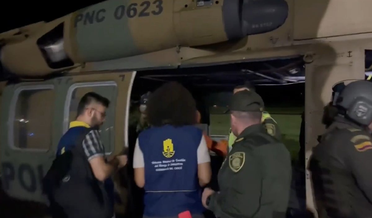 Gobernadora del Chocó llega a la zona de emergencia.