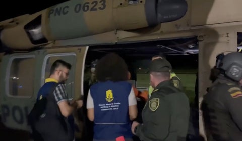 Gobernadora del Chocó llega a la zona de emergencia.