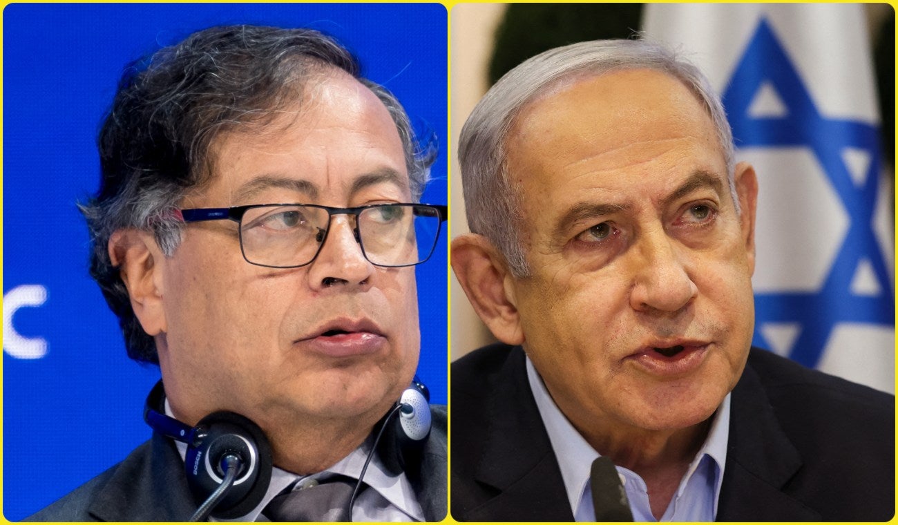 Gustavo Petro y Benjamin Netanyahu