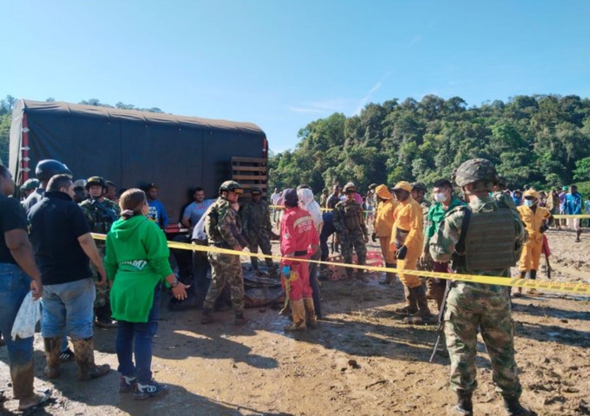 Derrumbe en Chocó
