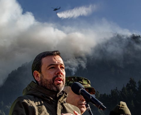 Carlos Fernando Galán, incendio