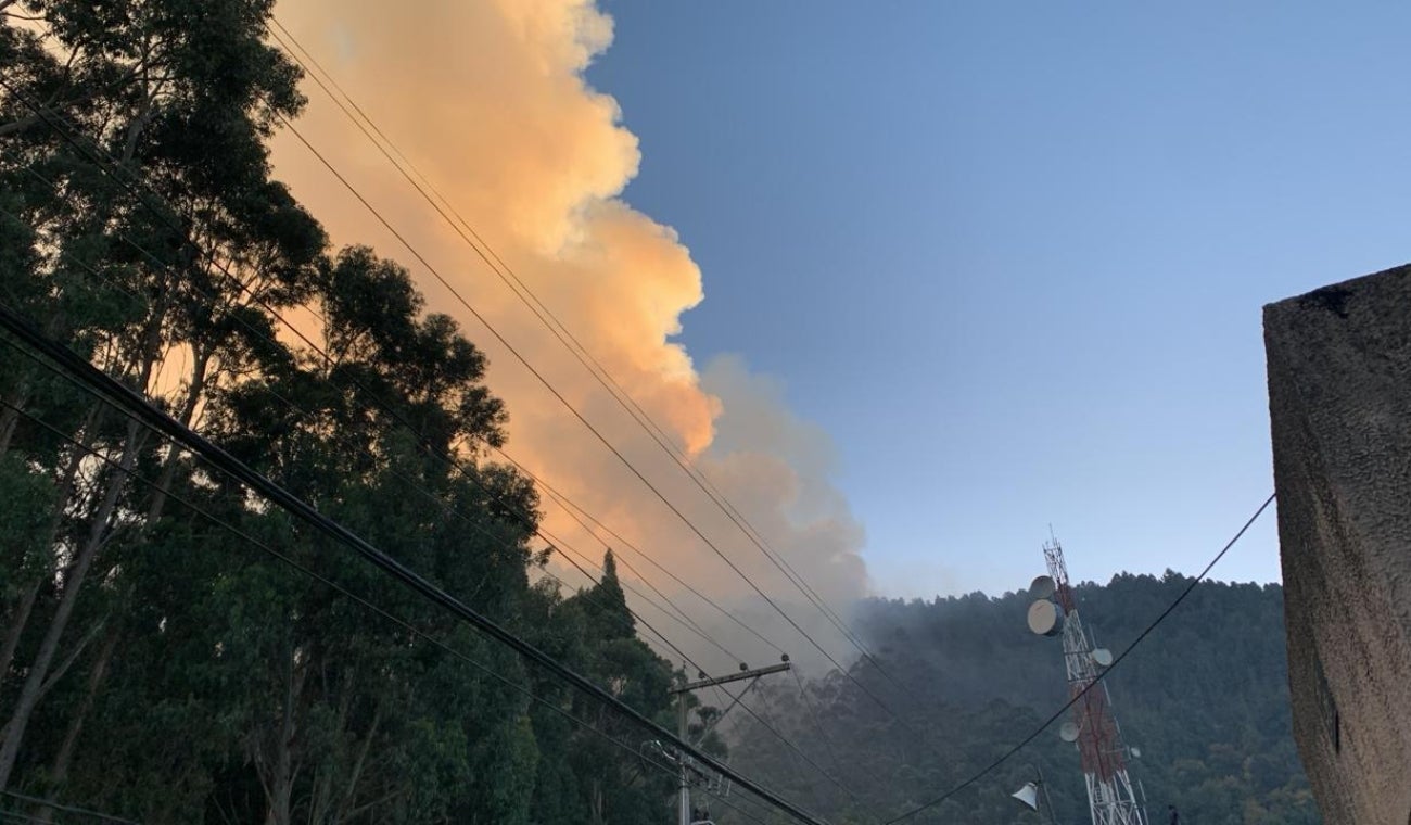 Incendio en Bogotá