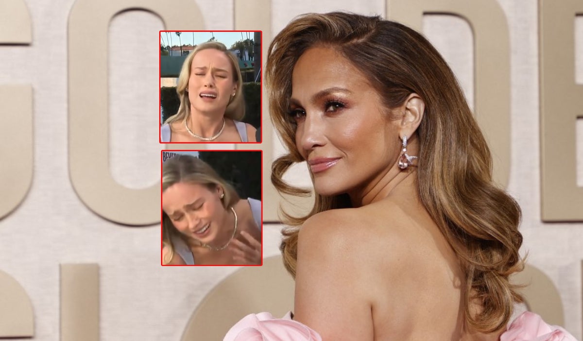 Brie Larson lloró al conocer a Jennifer López en los Golden Globe 2024