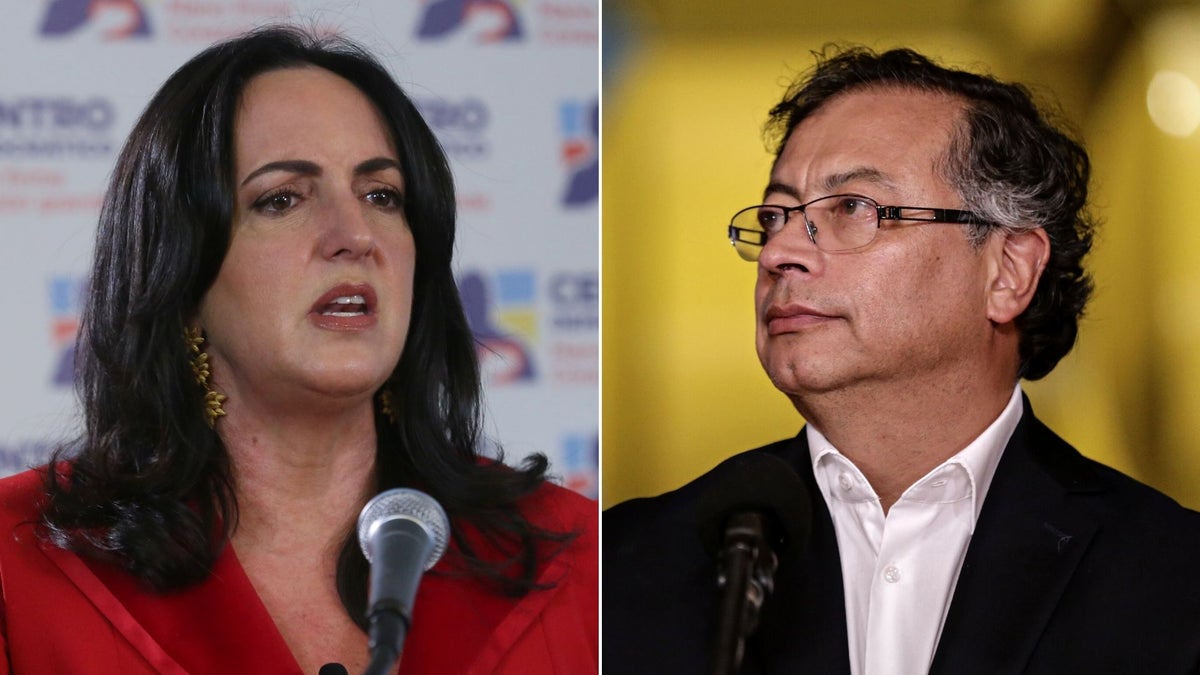 Gustavo Petro y María Fernanda Cabal