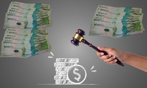 Subasta - dinero