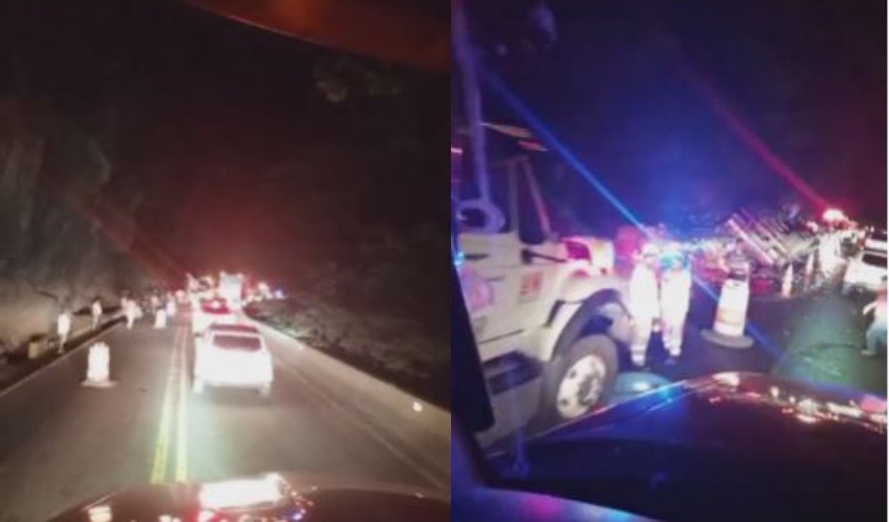 Hay tránsito lento en vía Bogotá - Girardot por accidente en la ‘Nariz del Diablo’