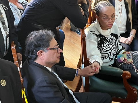 Gustavo Petro en homenaje a Piedad Córdoba