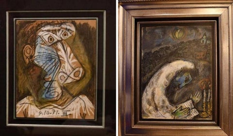 Pinturas robadas de Picasso y Chagall fueron halladas en sótano