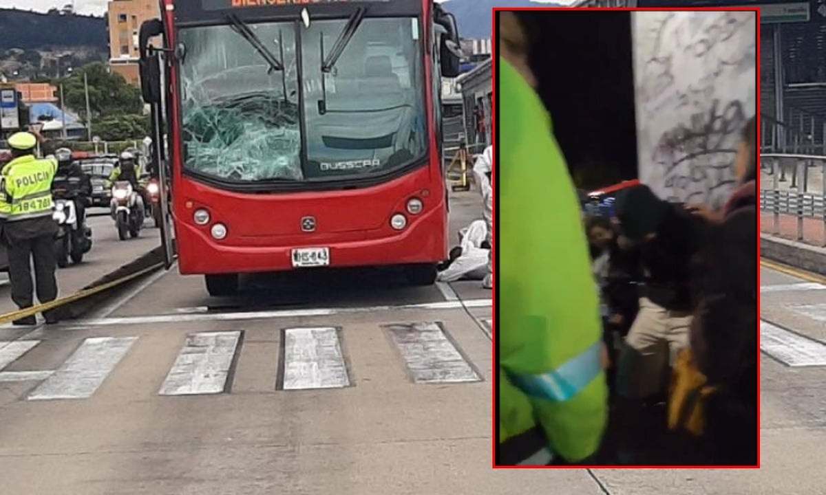 Joven reclama a ciclista que arrolló anciano en Transmilenio