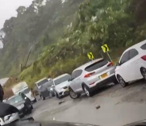 Emergencia en Chocó por deslizamiento de tierra. (Foto tomada de video)