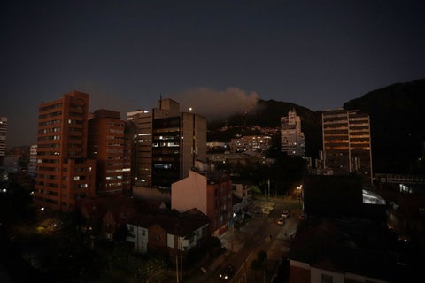 Incendio en cerros orientales