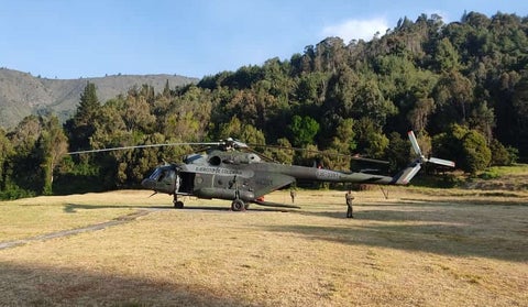Helicóptero MI-17 de la Aviación del Ejército