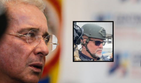 Álvaro Uribe y Salvatore Mancuso