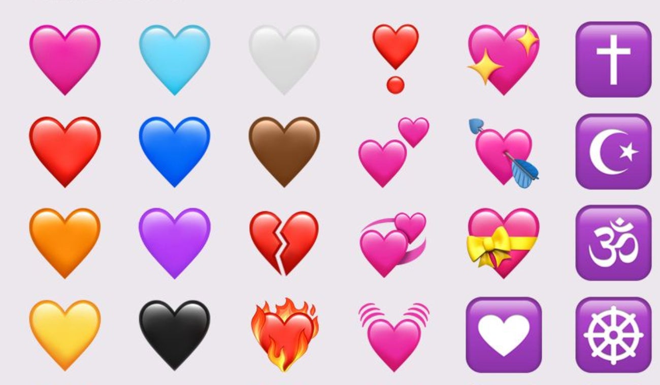 Corazones rosados
