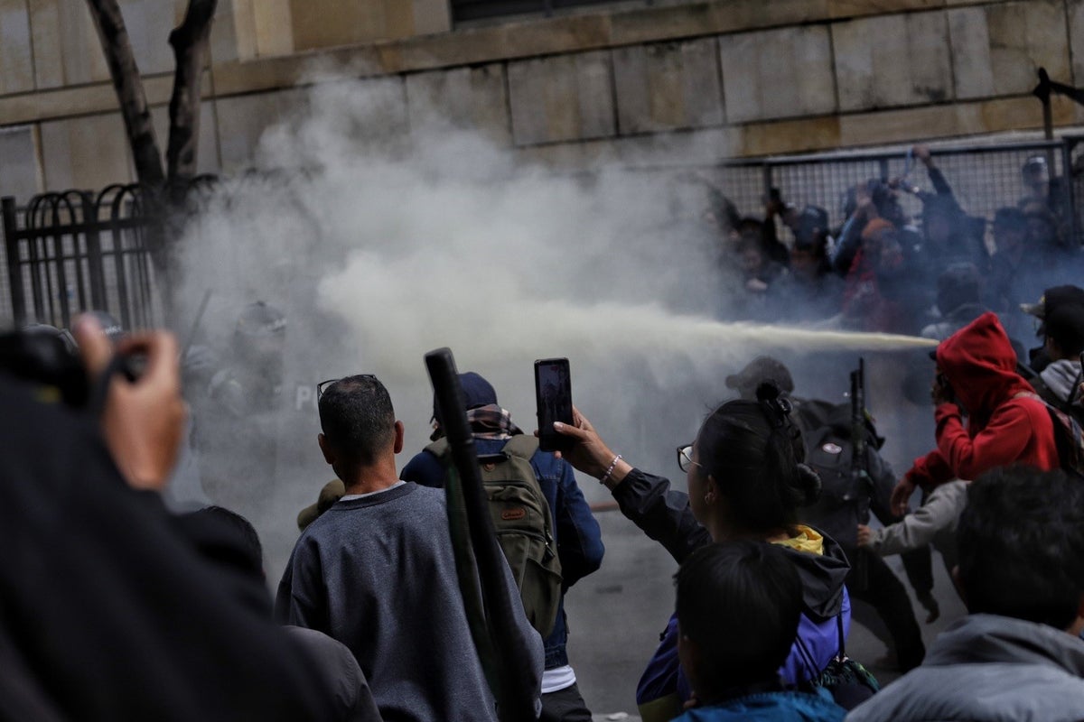 Disturbios en Bogotá