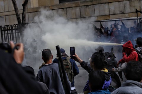 Disturbios en Bogotá