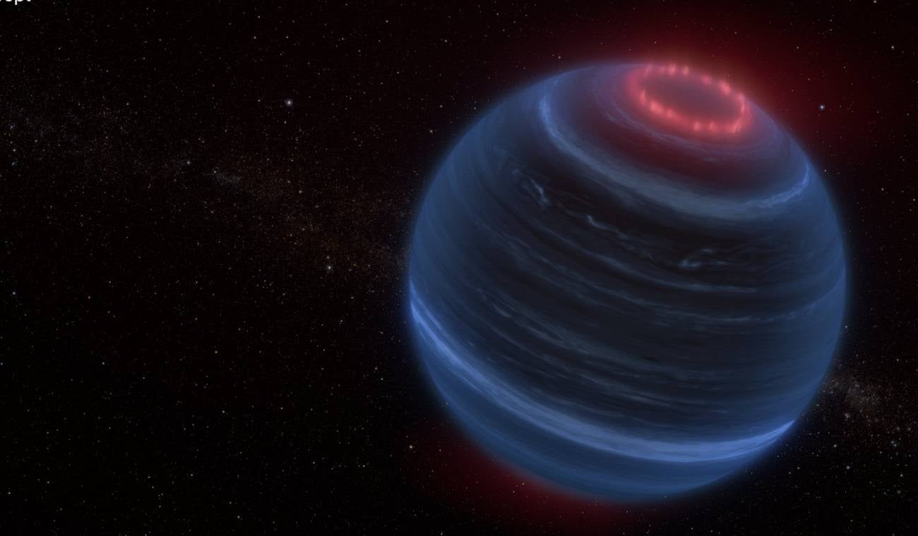 Exoplaneta que emana luz