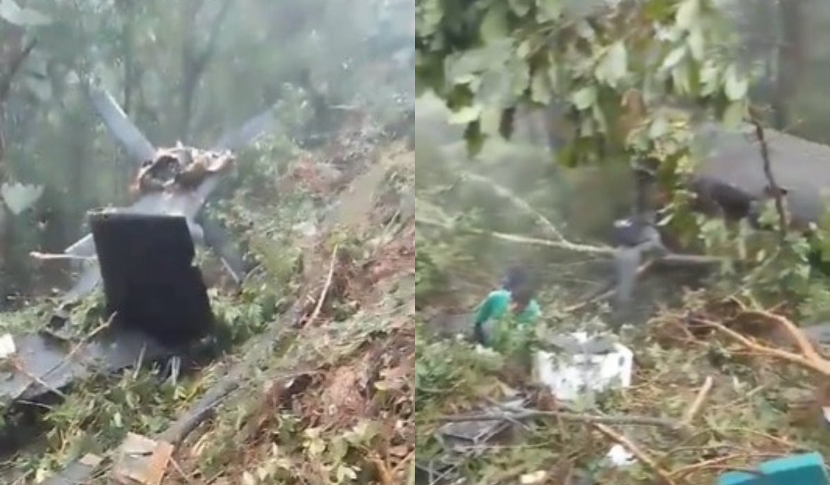 Accidente de helicóptero de Policía en Antioquia