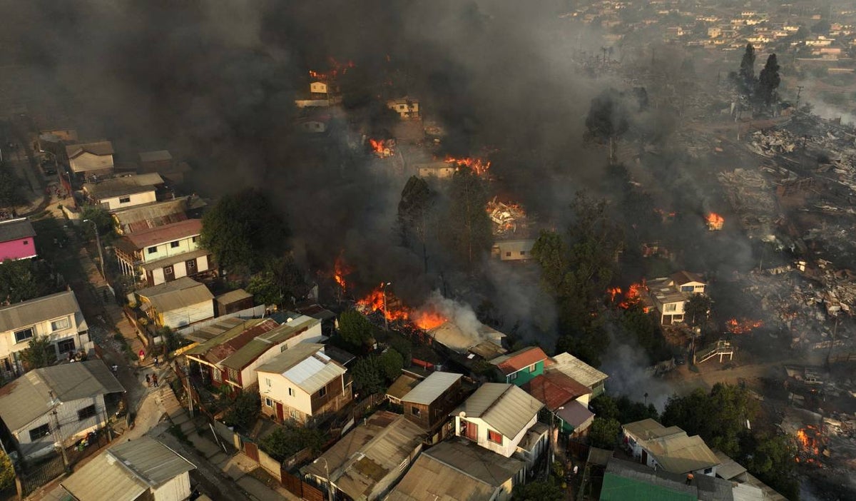 Incendio en Chile