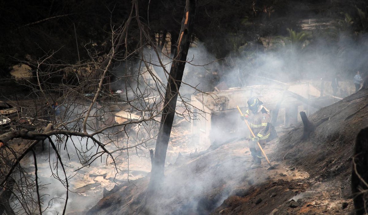 Incendio en Chile