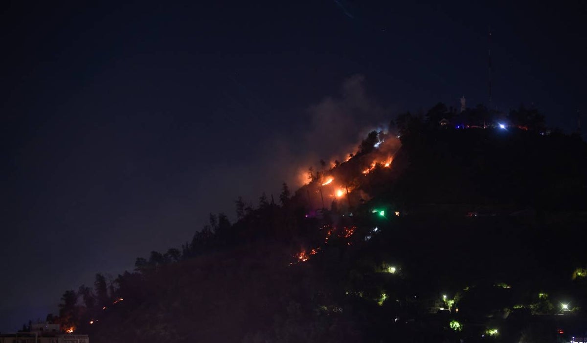Incendio forestal en Chile