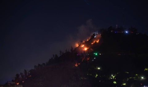 Incendio forestal en Chile
