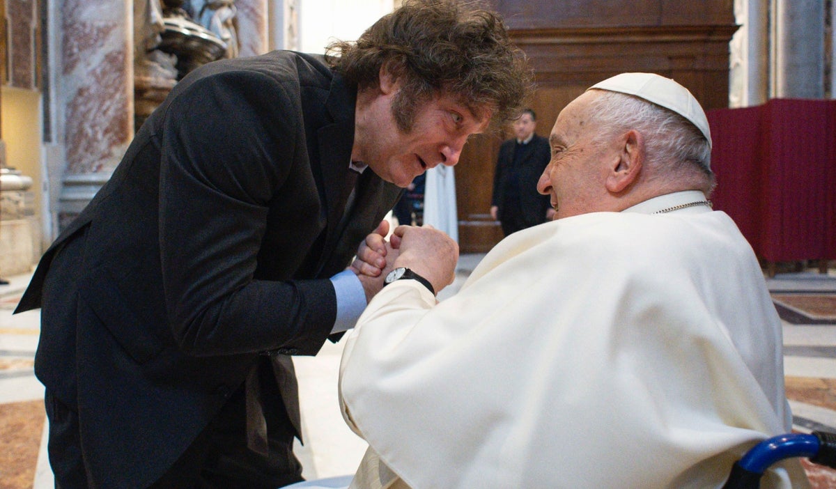 Javier Milei y el Papa Francisco