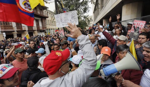 Protestas en Bogotá