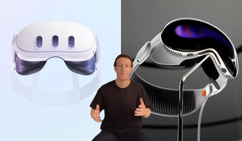 Meta Quest y Apple Vision Pro