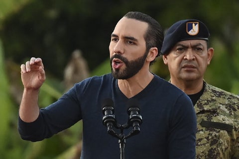 Nayib Bukele, próximo a ser reelegido presidente de El Salvador