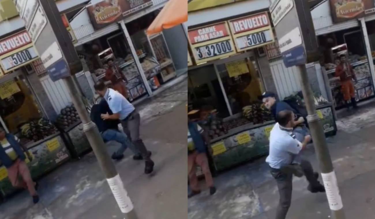 Conductor de un SITP y usuario se fueron a golpes