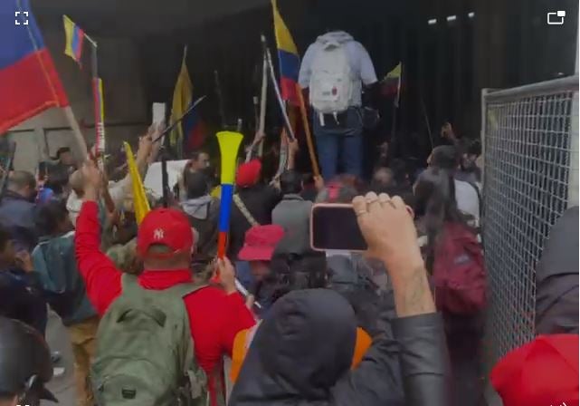 Protestas en el Palacio de Justicia