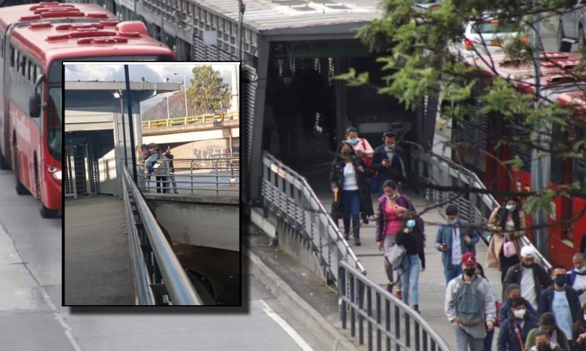 Pasajeros se arriesgan a morir por no pagar el Transmilenio