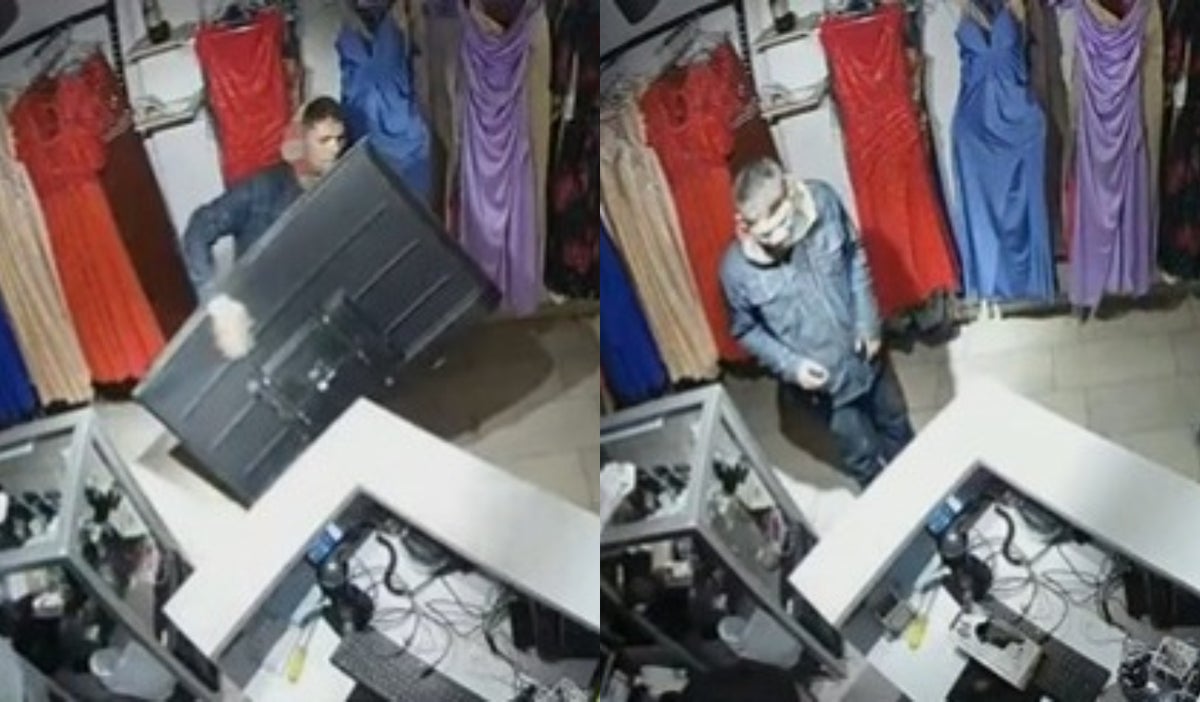 Robo en tienda de Bogotá