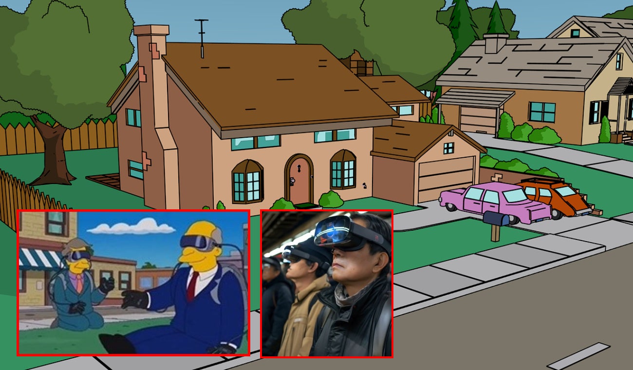 Simpson predicen gafas Apple Vision Pro