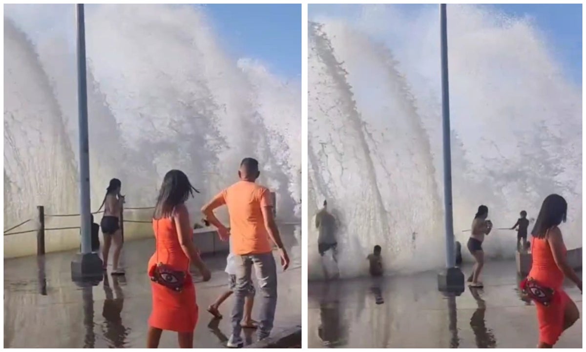 Cierran playas de Santa Marta debido a olas que superan los tres metros