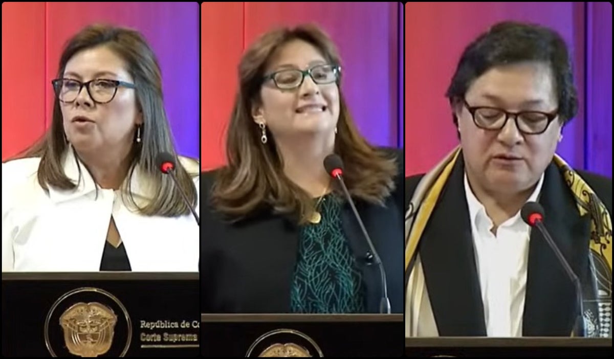 Luz Adriana Camargo, Ángela María Buitrago y Amelia Pérez