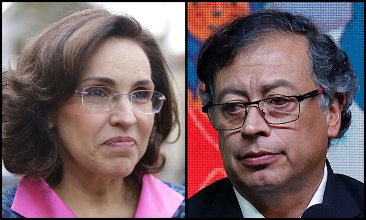 Viviane Morales y Gustavo Petro