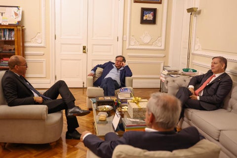 Reunión presidente Petro y presidente de la Corte Suprema