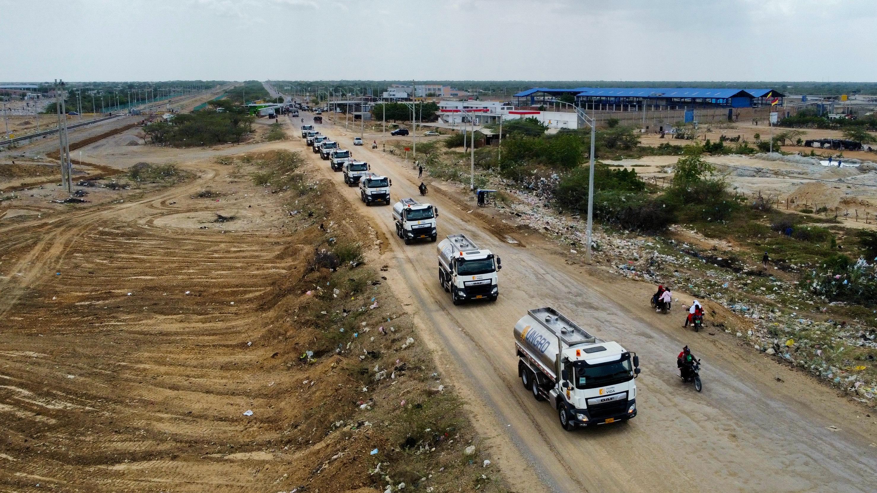 Llegada de 180 carrotanques nuevos a La Guajira