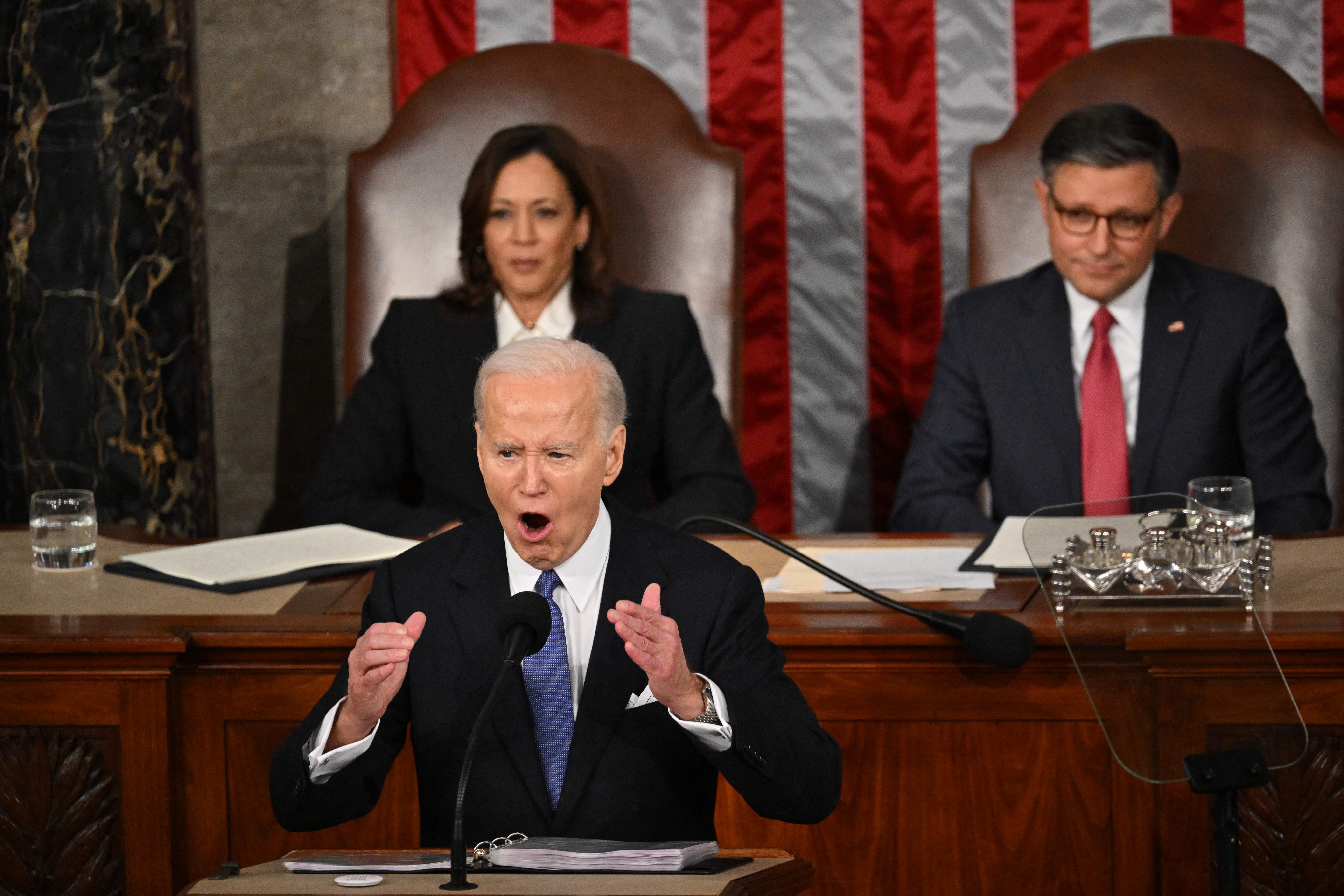 Joe Biden en el discurso Estado de Nación