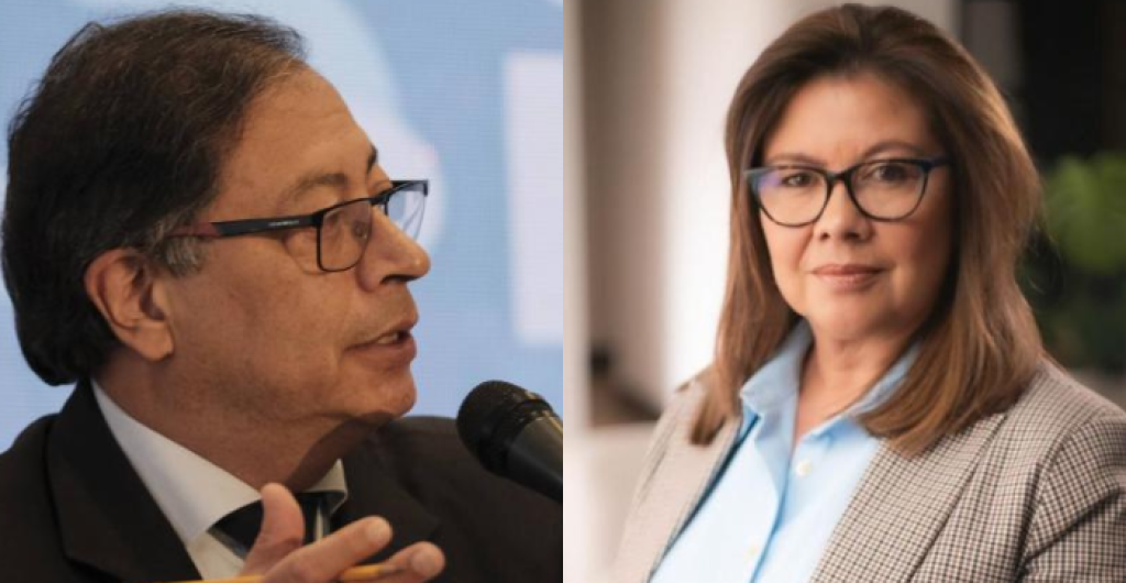 Gustavo Petro y Luz Adriana Camargo