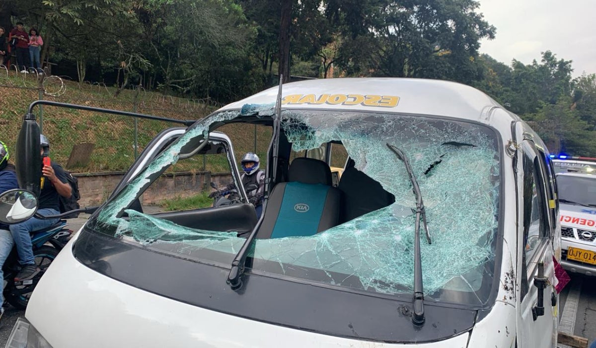 Accidente de ruta escolar en Bogotá