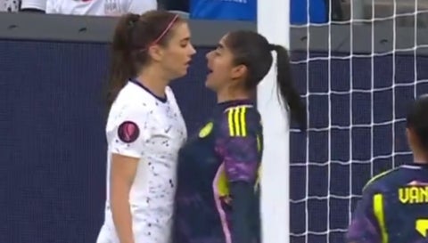 Alex Morgan habló del choque y pelea con Cata Usme