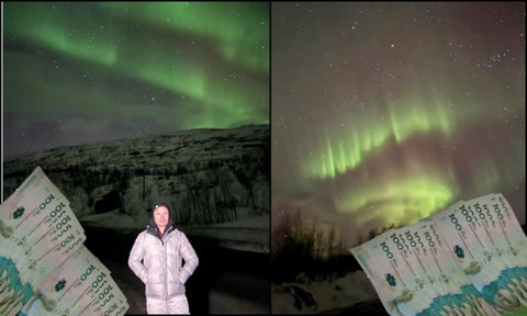 Cuánto vale ir a ver auroras boreales a Noruega
