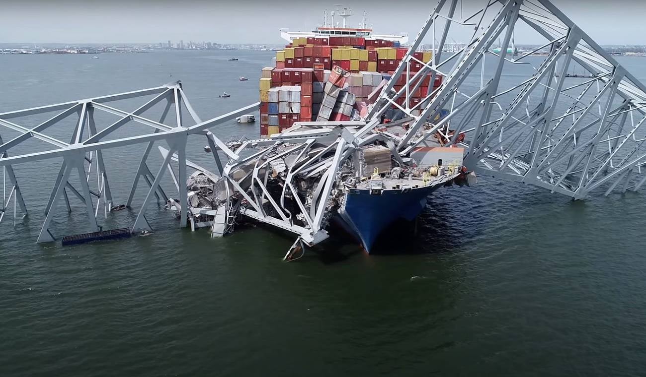 Buque se estrelló contra puente de Baltimore