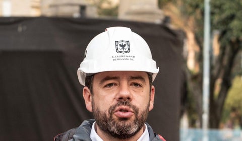 Carlos Fernando Galán y su visita a las obras del metro de Bogotá