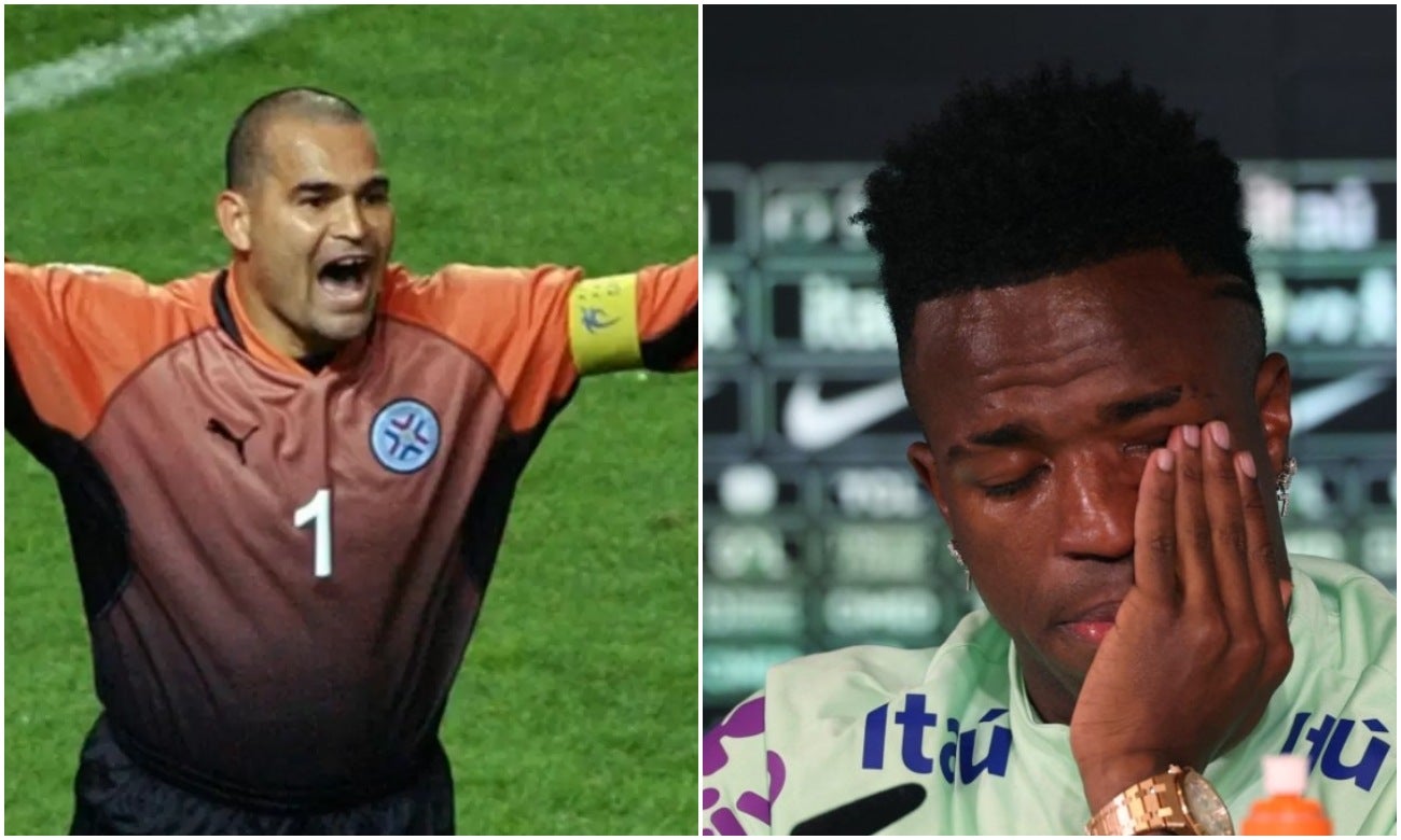 Chilavert critica y ofende a Vinícius por llorar en público