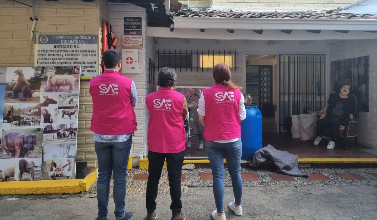 Desalojo de la casa museo de Pablo Escobar